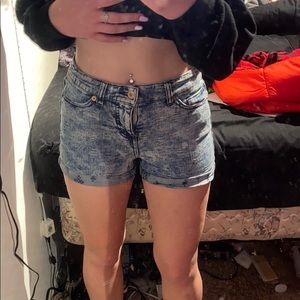denim shorts